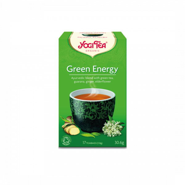 Yogi Tea Ajurvédský čaj - Zelená energie zelený čaj 17x1,8g
