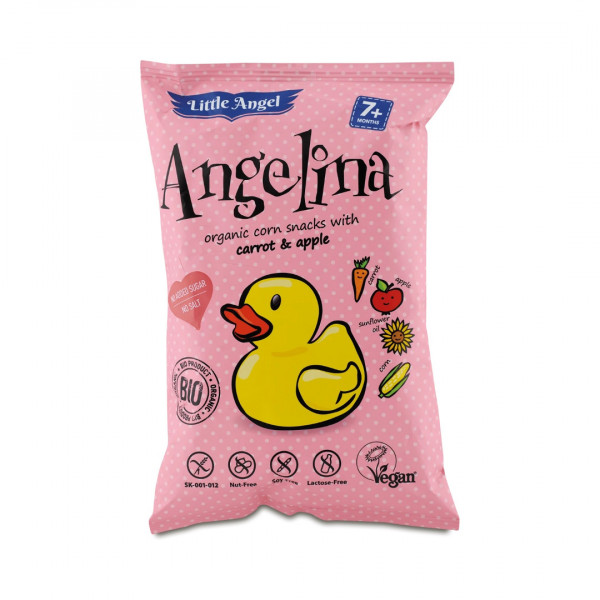 Little Angel Angelina - kukuřičné křupky mrkev jablko 30 g