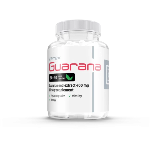 Guarana 1600 mg 80 + 20 kapslí