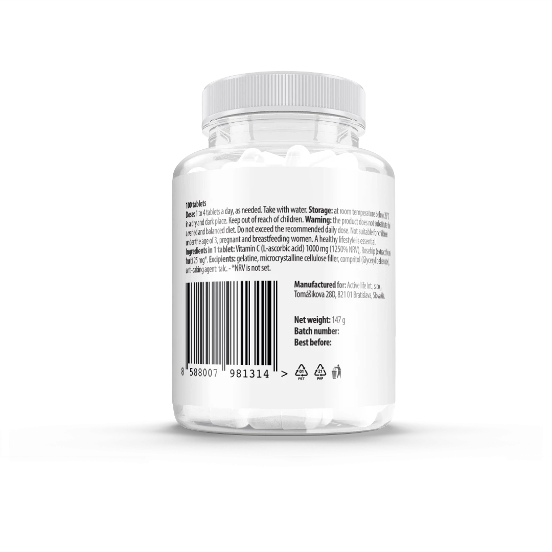 Vitamín C 1000 mg s postupným uvolňováním