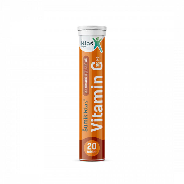 Šumík Klas Vitamín C 500mg 20 šumivých tablet