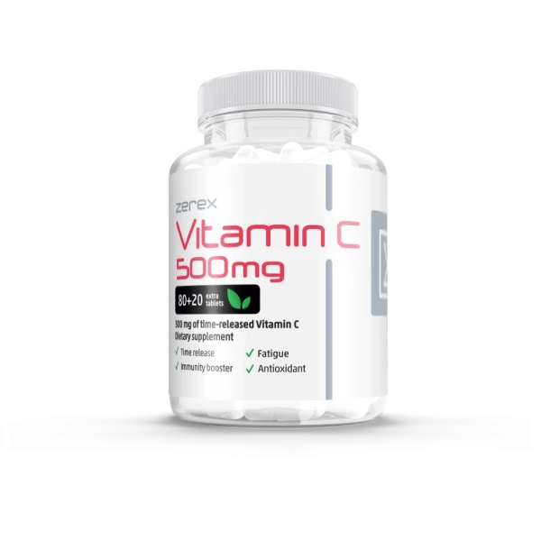 Vitamín C 500 mg s postupným uvolňováním 80 + 20 tablet