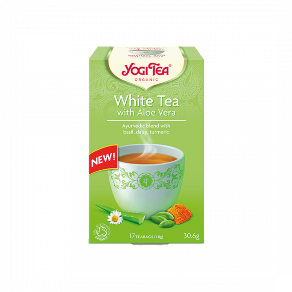 Yogi Tea Ajurvédsky čaj s aloe vera bílý čaj 17x1,8g