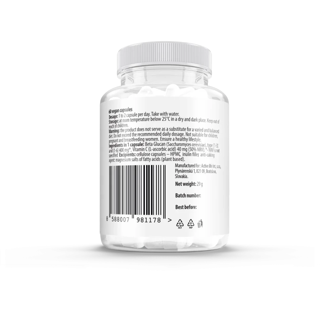 Beta Glukan 500 mg + Vit. C