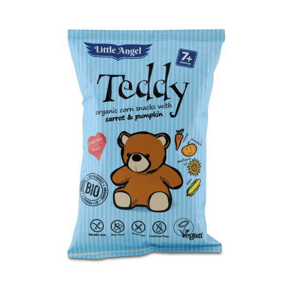 Little Angel Teddy - kukuřičné křupky mrkev dýně 30 g