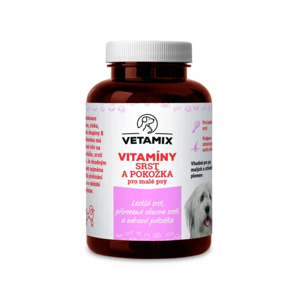 Vetamix vitamíny - srst a pokožka pro malé psy 100 g