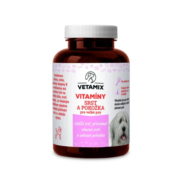 Levně Vetamix vitamíny - srst a pokožka pro velké psy 230 g
