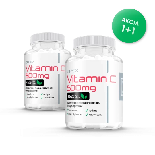 2x Zerex Vitamín C 500 mg s postupným uvolňováním