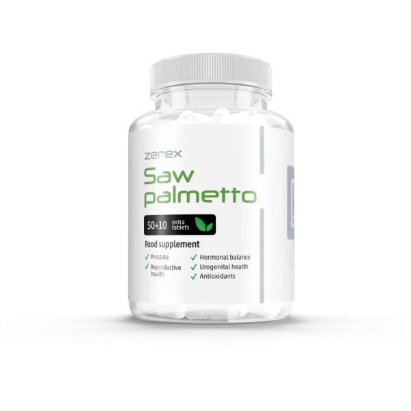 Levně Zerex Saw Palmetto - podpora pro zdraví prostaty 50 + 10 kapslí